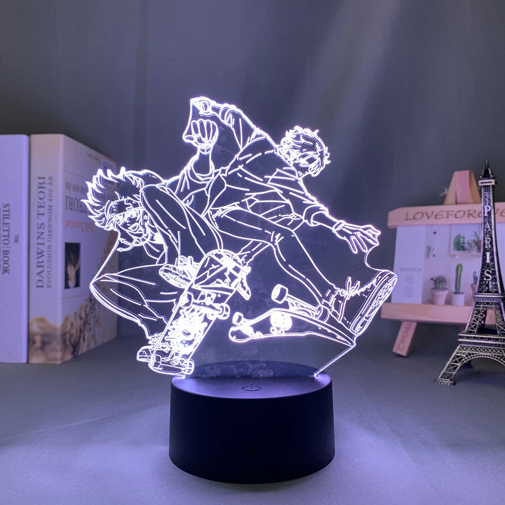 Anime Led Light SK8 The Infinity Reki X Langa for Bedroom Decor Night Kids Brithday Gift Manga Room Desk 3d Lamp | Лампы и освещение