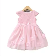 Кружевные платья для девочек; лето г.; детское платье с цветочным рисунком; модная Высококачественная детская одежда принцессы; платья для малышей