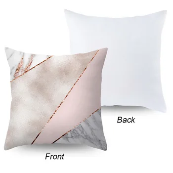 

Rose Gold Square Cushion Cover Polyester Throw Pillow Cover Geometric Dreamlike Pillow Case For Home Decor 45x45cm