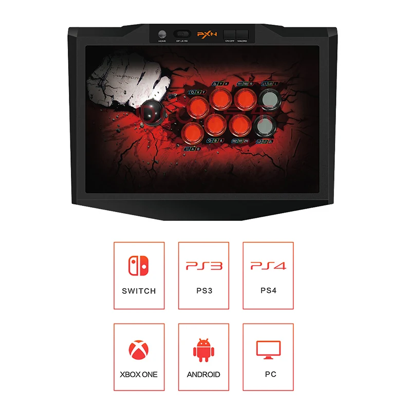 ABGN Hot-PXN-X9 аркадный бой джойстик USB игровой контроллер для PS4 PS3 xbox 360 PC NS переключатель