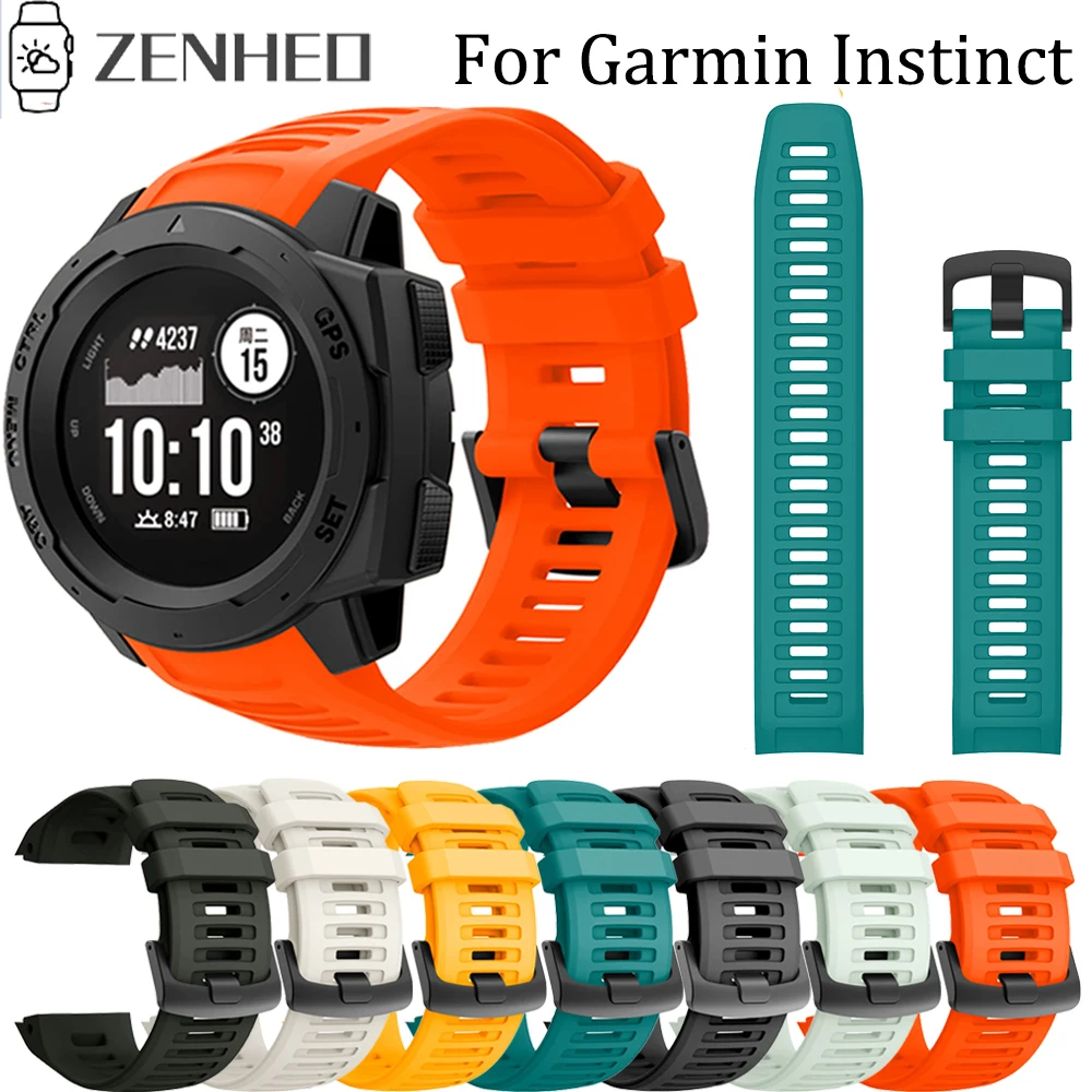 

22mm Silicone Strap For Garmin Instinct Smart Watch Band Replacement Wristband Watchband For Garmin Instinct Bracelet