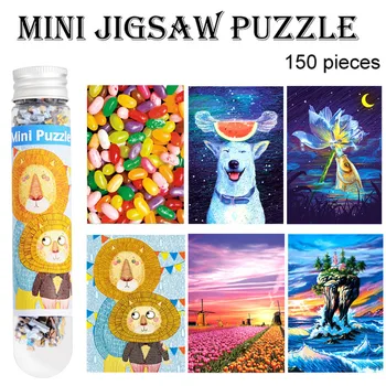 

2020 Toys For Children Adults Mini Circular Tube Puzzles 150 Piece Puzzle Kids Game Souptoys Gift Size:15 x 10cm