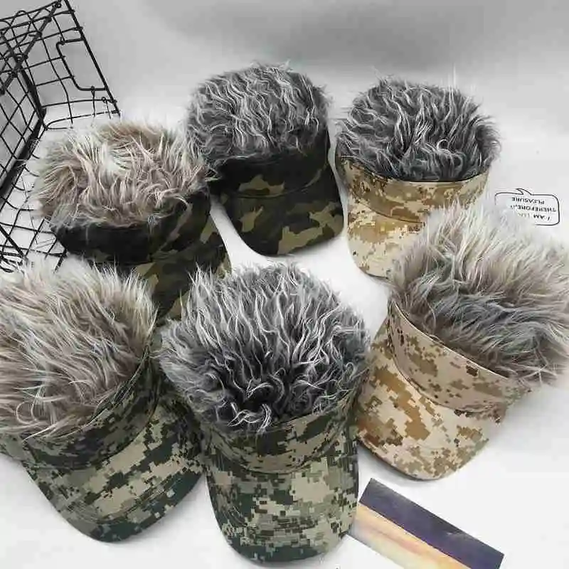 Унисекс парик бейсбольная кепка Повседневная Гольф Кепка s чутье волос козырек шляпа Открытый парик бейсбольная кепка родитель-ребенок уличный тренд Кепка