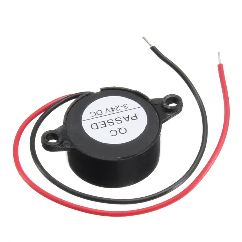 DC 3-24V Piezo Electronic Buzzer Beep Car 95DB Alarm Ringer Continuous Sound For Auto Car Accessories warning buzzer speaker warning buzzer