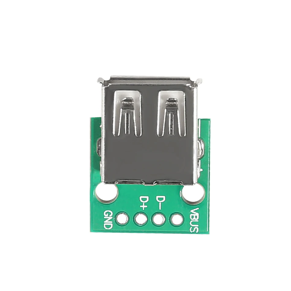 Плата USB разъем Micro Mini USB Мужской USB 2,0 Женский USB разъем интерфейс до 2,54 мм DIP PCB конвертер адаптер - Цвет: USB 2.0 A Female