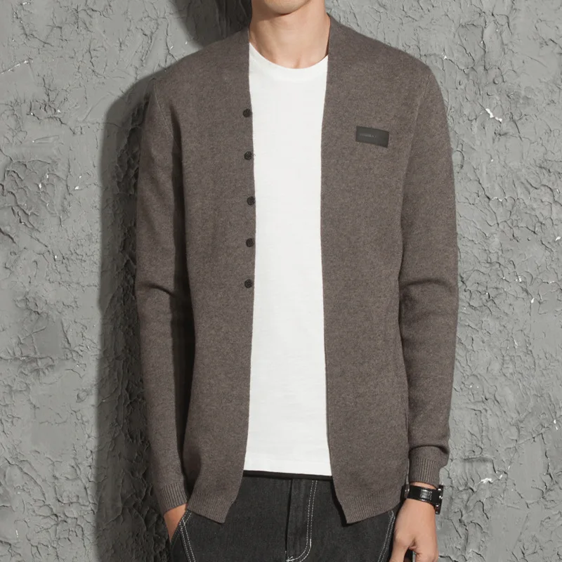 Mens Sweaters 2019 Spring and Autumn New Fashion Men's Slim Sweater Coat Youth Sweater Men's Sweater Cardigan Tide