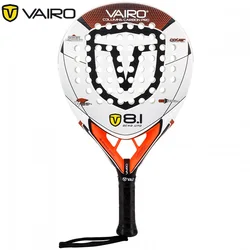 Professional Pala Padel Vairo 8.1 Carbon Paddle Racket Soft EVA Face Tennis Racket With Padel Racket Bag Training Accessories