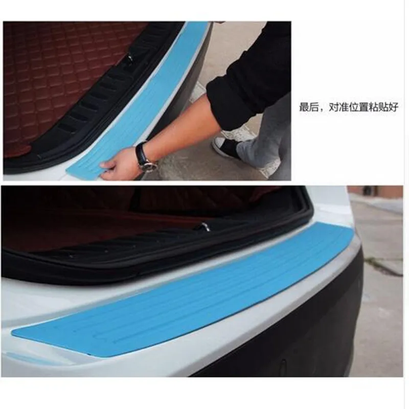 Автомобильный Стайлинг резиновые защитные наклейки для заднего бампера мини E