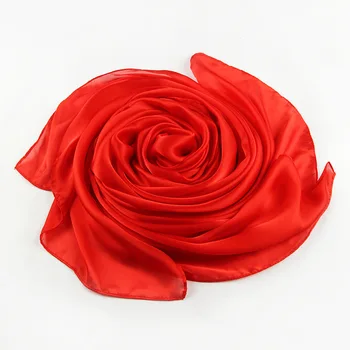

2020 autumn new soft warm ladies and girls wrapped thin long scarf ladies solid color plaid cashmere Red
