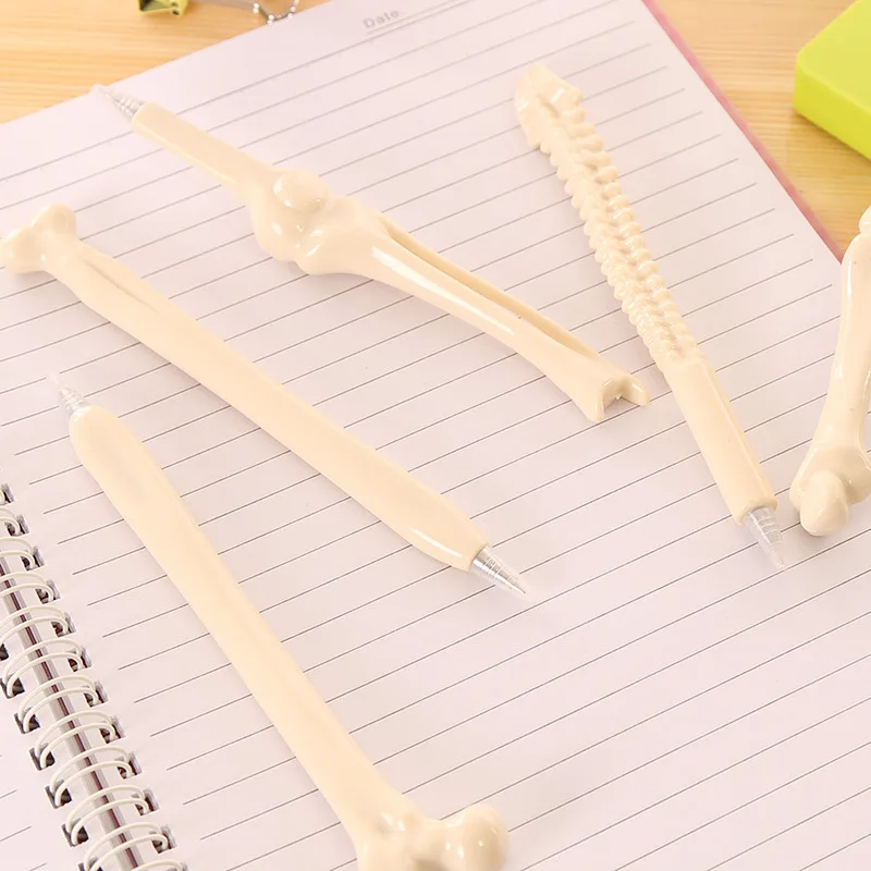 

24 Pcs Bone Shape Ballpoint Pen Student Creative Stationery Personalized Learning Supplies Wholesale Pens for Writing