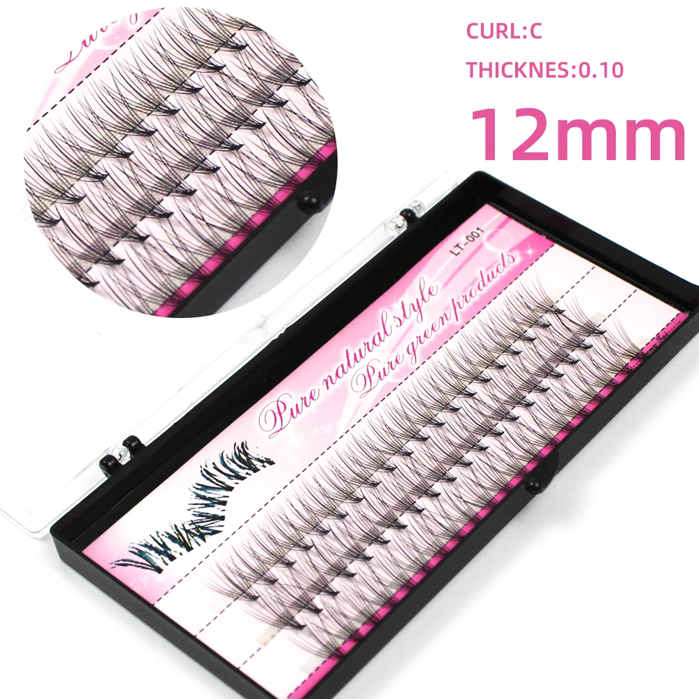 60 Stück Einzelne Cluster-Wimpern Professionelles Make-up Wimpernverlängerung Künstliche Wimpern für Wimpernverlängerungen – Detail 8
