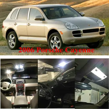 

Car Accessories Led Reading Light For 2006 Porsche Cayenne Dome Map Trunk License Plate Light 6pc