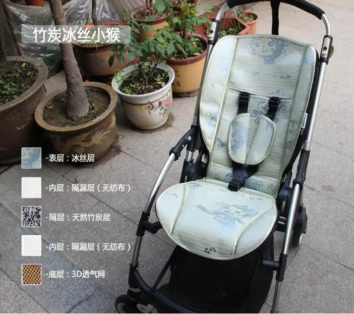 Небесно-голубой Летний матрас для коляски BUGABOO bee3 bee+ bee дышащий коврик для коляски bbay подушка для детской коляски Аксессуары для коляски - Цвет: Небесно-голубой