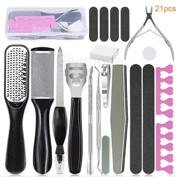 

Professional Pedicure Kit Foot File Scraper Manicure Foot Tool Dead Skin Callus Remover Household Stainless Steel Foot Care Tool