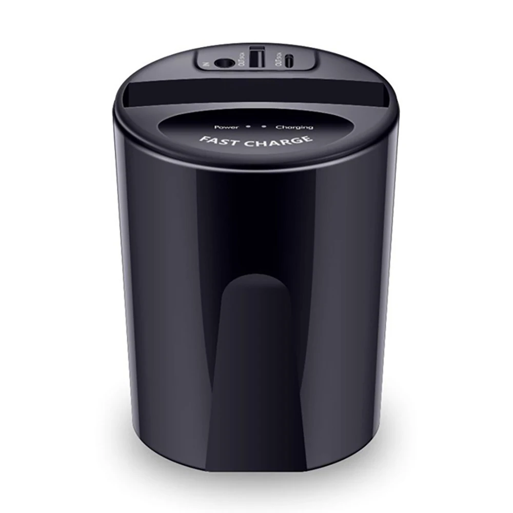 

Car Cup Charger USB Fast QI Wireless Charging Holder For Samsung S8 S7 S6 edge X 8 10 Nexus 5V 2.4A wireless Charging Holder