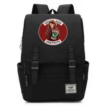 

B0406 Fashion Snake's Chocolate Lighting Shop Buckle Children School bag Teenagers Student Schoolbags Women Bagpack Men Backpack