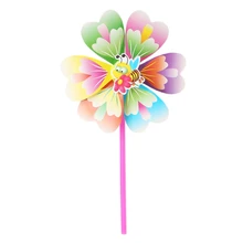 2 шт./пакет ветряная мельница детские игрушки в виде животных с наполнением, двор сад украшения Красочный светодиодный Спиннер 72XF