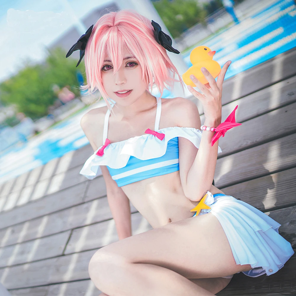 Anime_Game_Fate_Extella_Astolfo_swimsuit_swimwear_Cosplay_FGO_astolfo_cosplay_costumes_crop_top_skir (4)