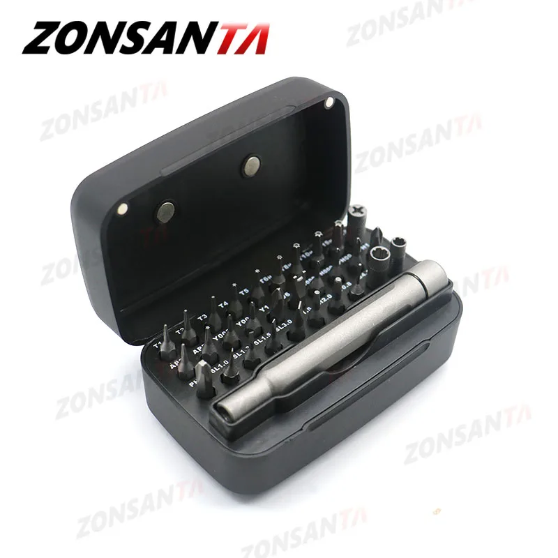 Набор отверток ZONSANTA комплект из 31 прецизионных магнитных насадок