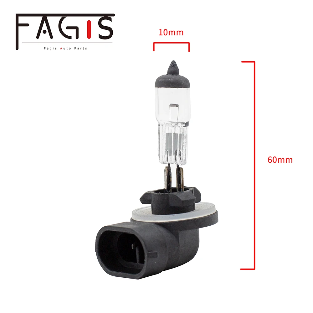 Fagis 2 шт. 881 H27W/2 12V 27W прозрачная Автомобильная фара галогенная лампа УФ кварцевое