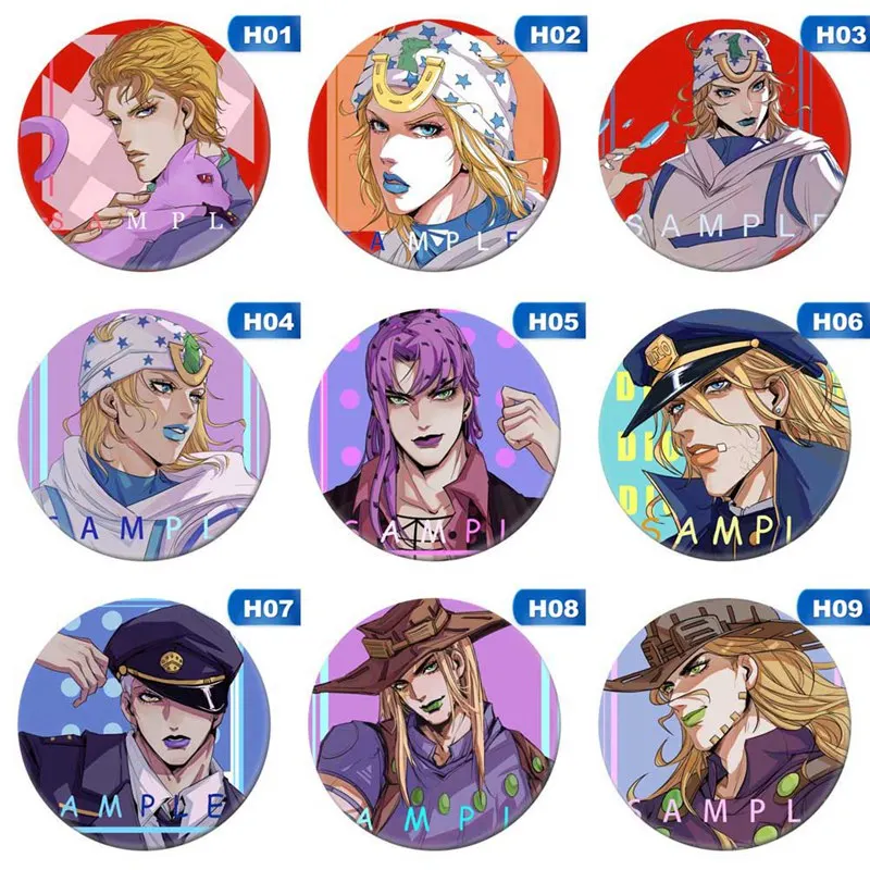 JoJos Необычные Приключения аниме Jotaro Kujo Jonathan Joestar Joseph Giovanna Guido Mista Dio Brando