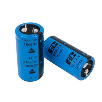 

2 pcs 6800uF 63V filter electrolytic capacitor Vishay BC 058 series Philips 25x50mm original authentic 25X 50mm