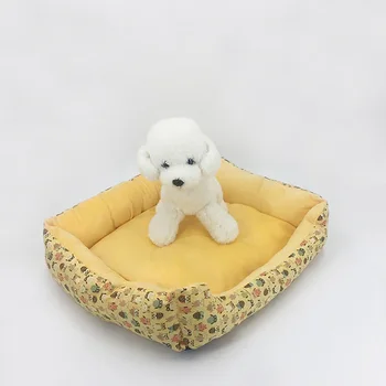 

S:45*35 Cm M:55*45 Cm Cute Rectangular Printed Beds For Dog Soft Polyester Sleeping Cushion Mat For Cats Winter Pets Product