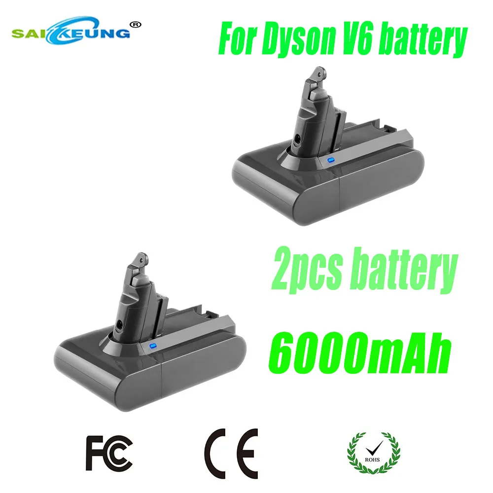 Dyson V6 Vacuum Cleaner 21.6V 6000mAh Rechargeable Lithium Battery