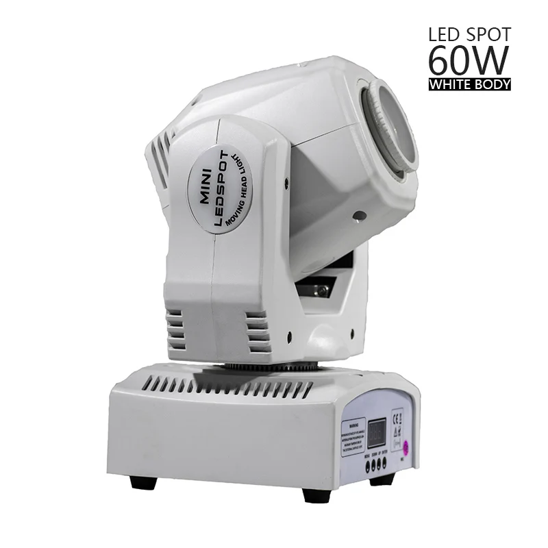 White 60W Lighting 1 шт. 30 Вт/90 Вт Светодиодный точечный многолучевой прожектор Gobo DMX Master/Slave/Sound контроллер 60 Вт движущийся головной светильник DJ сценический театральный диско ночной клуб SHEHDS - Цвет: White 60W Lighting