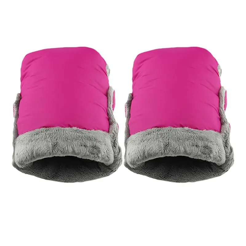 Pink 1 пара теплых зимних перчаток, автомобильные перчатки на колесиках, снежные водонепроницаемые перчатки для использования на открытом воздухе(черные - Цвет: Pink