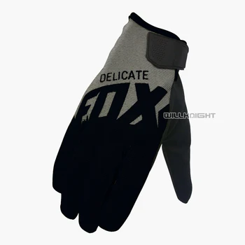 

Hot Sale Delicate Fox Motorcycle Scooter Riding MTB DH Race Men's Black Grey Gloves Mountain Bicycle Offroad Racing Gloves