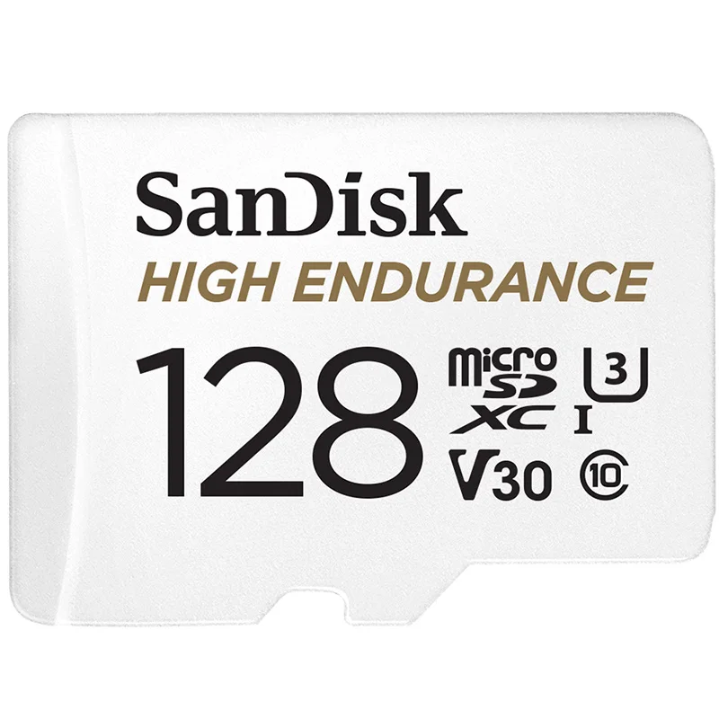 Карта памяти SanDisk, высокопрочная micro SD карта C10 V30 U3, 4 K, 32 ГБ, 64 ГБ, 128 ГБ, 256 ГБ, tf-карты для Dash Cam, домашний видео мониторинг - Емкость: 128GB
