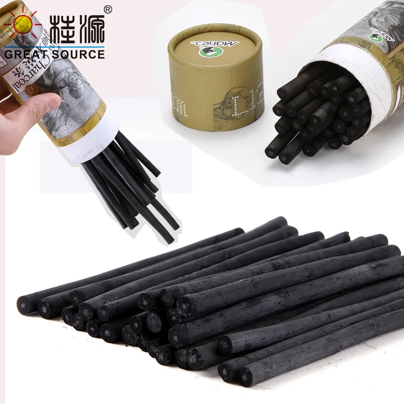 Art Charcoal Bar Sketch Bar Charcoal Drawing Bar 12cm (250pcs)