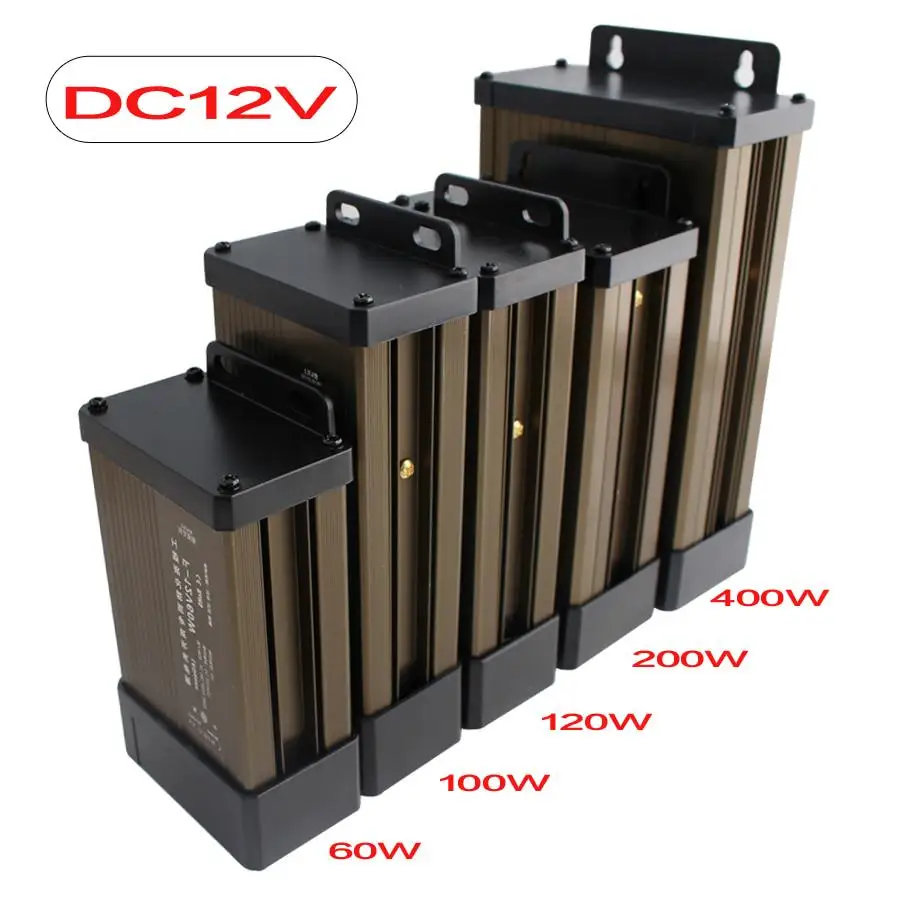 

LED Outdoor Rainproof Power Supply Adapter AC DC 12V 24V 5V LED Driver Power Supply Adapter Converter AC TO DC 220V TO 5V 12V