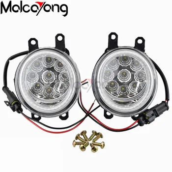 

For Toyota Verso (_R2_) 2009-2018 Car 4000LM LED Lamp Fog Light + Angel Eye DRL Daytime Running Light 12V Accessories