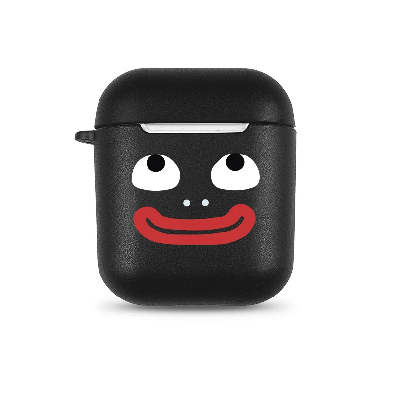 -1 Простой Предупреждение английские слова Мягкий ТПУ чехол для Apple Airpods 1/2 крышка мультфильм кошка свинья буквы Bluetooth беспроводные наушники коробка - Цвет: -1