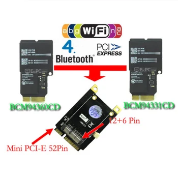 

Mini PCI-E Express Card Converter Upgrade Module Accessories Adapter With Cables Tablet Easy Install High Speed For BCM94360CD