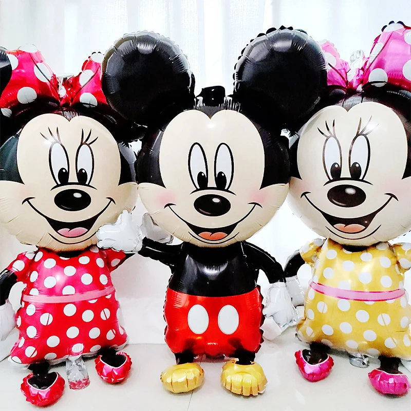 Globo de Mickey, Mickey Mouse, decoración fiesta de cumpleaños decoración de ducha de bebé de los niños fiesta globo de Mickey Globos de aire