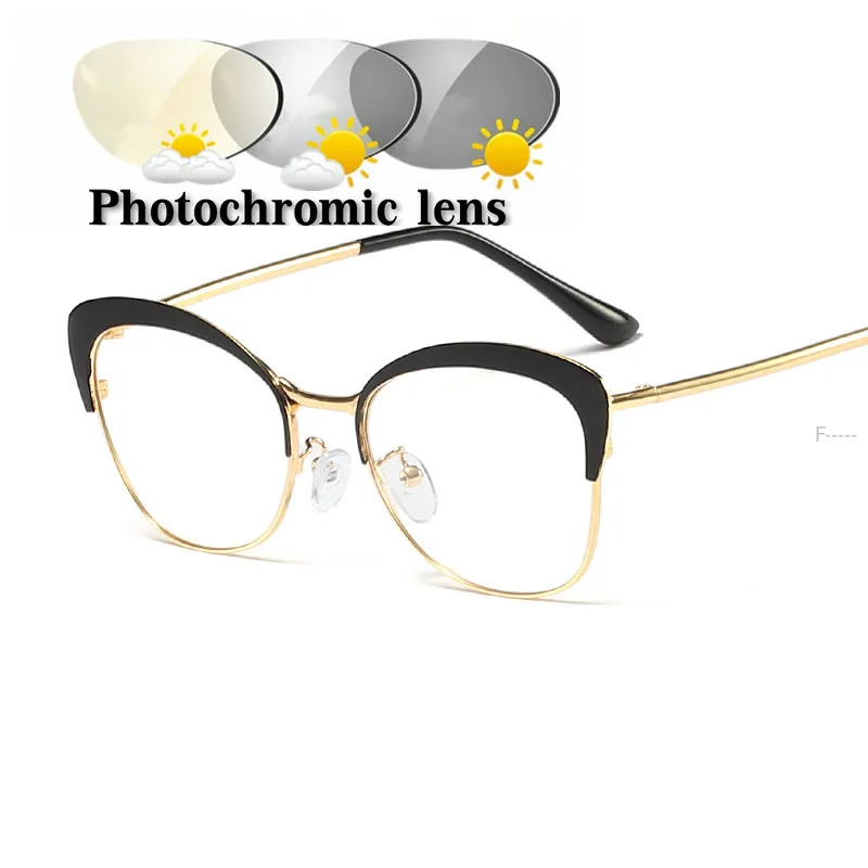 Retro Sunglasses Transition Photochromic Reading Glasses women Cat Hyperopia Presbyopia with diopters FML | Аксессуары для одежды