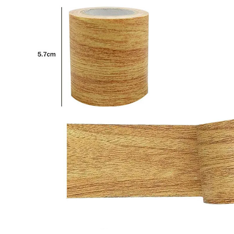 Nastro Per Mobili, Rotolo Di Nastro Adesivo Effetto Legno Per La Riparazione Di Pavimento E - Foto 12