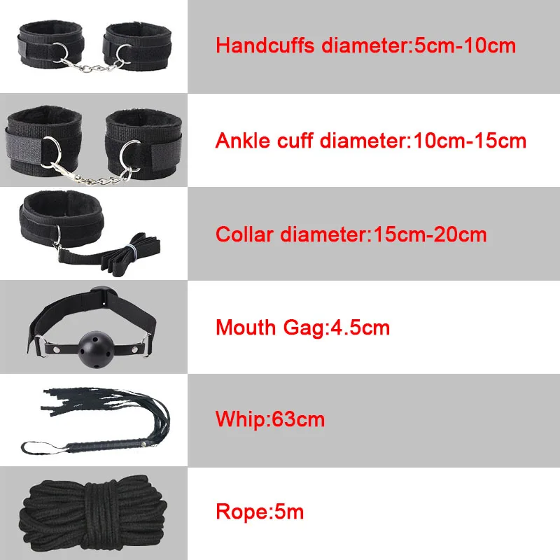 Ensemble De Bondage Lit Blackwolf, Kits Bdsm, Jouets Sexuels Exotiques Pour  Adultes, Menottes En Cuir, Fouet, Plug Queue Gag, Produits Sexuels Pour  Femmes - Jeux Pour Adultes - AliExpress