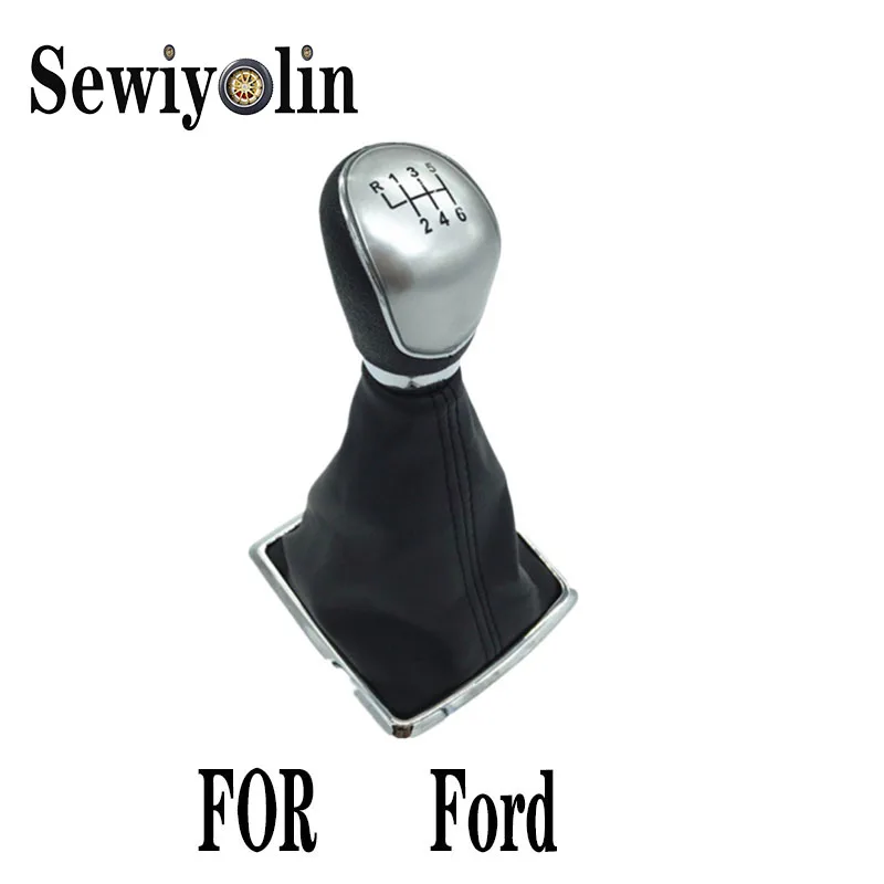 

Gear Shift Knob Gaiter Boot Lever Stick Handle Head Cover 5 6 Speed Car Style Accessories for Ford Focus MK2 Fiesta Kuga Fd2