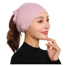 Женский s хлопок многофункциональный шарф-хомут женский сплошной многоцелевой мешковатая шляпа шапка вязанная кепка Повседневная Регулируемая уличная#8