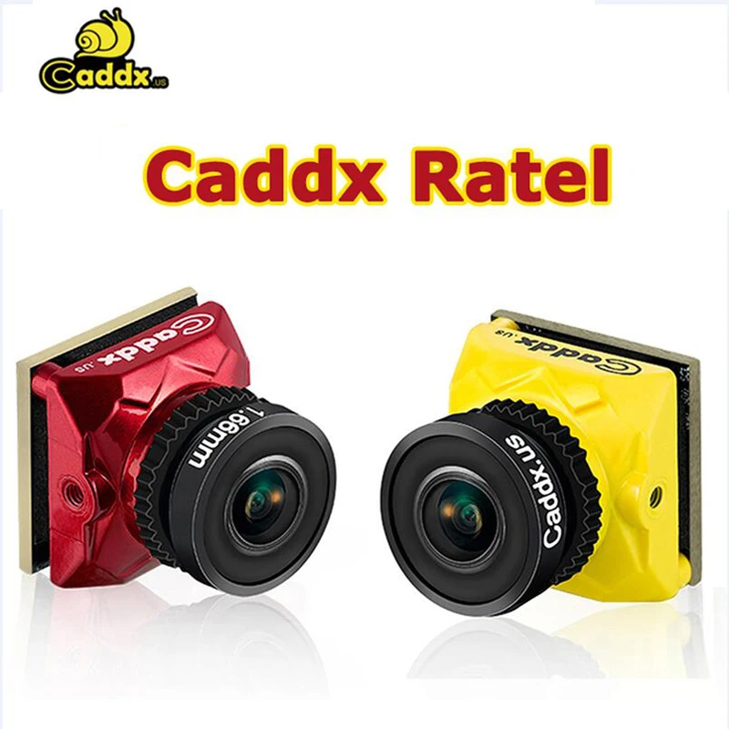 

Caddx Ratel 1/1.8'' Starlight HDR OSD 1200TVL FPV camera 16:9 4:3 NTSC/PAL Switchable 1.66mm/2.1mm Lens Camera for Drone