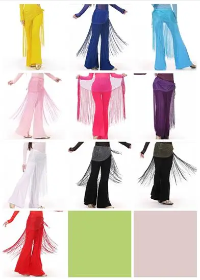 

2024 New belt Egyptian dance dress hip towel Indian dress long fringe waist chain women belly dance scarf