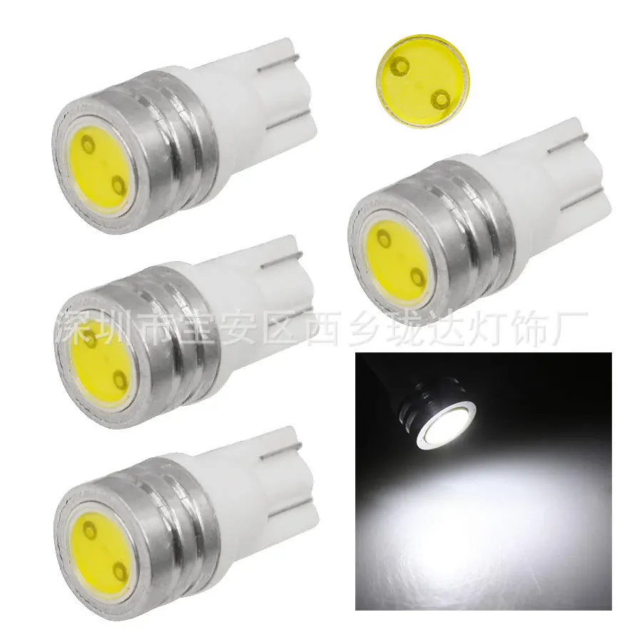 

T10 1W High Power Ledw5w Car Door Lamp Reading Lamp Width Indicator Instrument Lamp License Plate Lamp Car Accessories