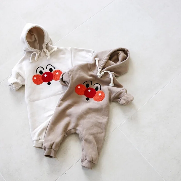 

1795 2019 Autumn Winter Velvet Baby Crawling Suit Baby Winter Romper For Kid Winter Romper 1 Year Baby Korean Cartoon Bodysuit
