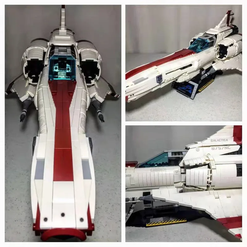 Строительный блок модель battlestar Galactica MOC Colonial Viper MKII Science Ficition игрушки подарок на день рождения подходит MOC-9424