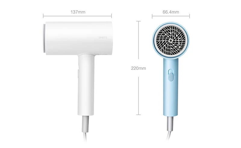 Новейший Xiaomi отрицательный ионный мягкий сухой фен для волос Молодежная версия быстрая и сухая маленькая портативная 1800 Вт Профессиональная фен для волос
