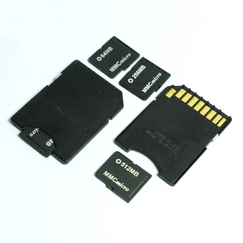 

64MB 128MB 256MB 512MB 1GB Micro MMC Card Micro MultiMedia Card With Card Adapter Memory Card For old Cellphone Camera card